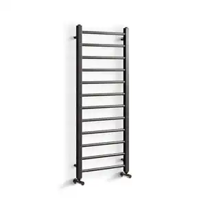 Popular Bathroom Wall Mounted Electric Radiator Black Heated Towel Warmer Rack Heated Towel Rail