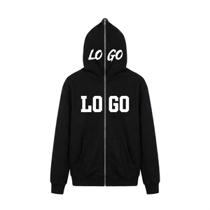 เสื้อฮู้ดซิปแบบเต็มตัว ยูนิเซ็กซ์ ผ้าฟลีซฤดูหนาว 100% คอตตอน หนา 500 GSM ทรงโอเวอร์ไซส์ ระบายอากาศได้ดี ตกแต่งด้วยคริสตัล  สำหรับออกกำลังกาย - Product Image 1