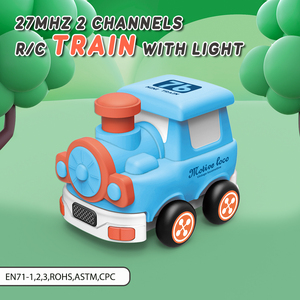 Voiture télécommandée pour bébé 27mhz 2 canaux Jouet de <span class=keywords><strong>train</strong></span> RC Jouet en vinyle Jouet anti-collision <span class=keywords><strong>Train</strong></span> pour enfants - Product Image 2