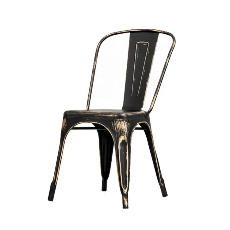 Vintage outdoor eetkamer iron industriële bistro tolixs metalen stoel voor cafe