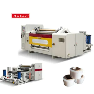 BDFQ-1300D Fully Automatic PLC Control Paper Roll Slitting and Rewinding Machine