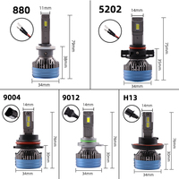 Lampe LED automobile P17 240W H1 H3 H11 Accessoires de voiture Lumière LED 9005 9006 9012 Ampoule de voiture H7 H4 Phares LED