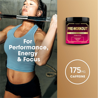 Supplément Nutritionnel Sportif Personnalisé en Gros Saveur Naturelle Bêta-Alanine Pré-Entraînement Créatine Monohydrate en Poudre avec Caféine