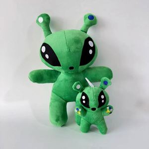 Divertido Peluche de Extraterrestre Verde para Mayores de 14 Años, Relleno de Algodón PP Súper Suave, Compañero Antiestrés del Espacio - Product Image 2