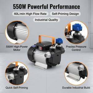 <span class=keywords><strong>Pompe</strong></span> de transfert de carburant diesel 550W 60L/min 110V <span class=keywords><strong>220V</strong></span> électrique pour réservoir de stockage de carburant avec arrêt automatique OEM - Product Image 5