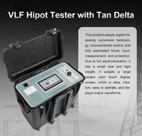 Ensemble de test Hipot VLF intégré avec fréquences de sortie 0,1 Hz, 0,05 Hz, 0,02 Hz et affichage en caractères chinois en temps réel pendant le processus
