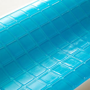 Almohada de espuma viscoelástica transfronteriza, color lechoso, forma ondulada, firmeza media, con soporte refrescante de bolsa de hielo para uso en dormitorio - Product Image 3