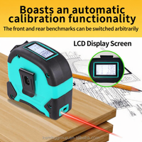 Mètre à ruban laser intelligent multifonctionnel professionnel, mètre à ruban numérique laser, télémètre jaune 5M, règle 40M 60M