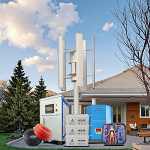 Kit de máquina de turbina de viento pequeña de eje vertical C/H para uso doméstico CE Europa caliente completo todo en uno buen precio 2kw 3kw 5KW 10KW - Product Image 1