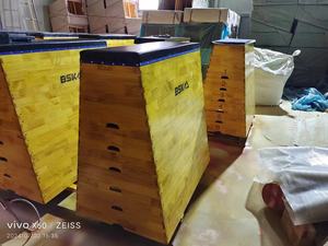 C-TOP <span class=keywords><strong>DR</strong></span>-0012 безопасная трапециевидная гимнастика для фитнеса, ПВХ + материал, 120x75x120 см, 16 кг - Product Image 3