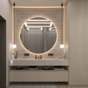 Mueble de Baño Individual de Estilo Minimalista con Acabado en Pintura de Roble, Diseño Dividido e Independiente, con Lavabo - Product Image 4