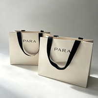 Sacs shopping en papier de luxe personnalisés avec impression et logo pour vêtements, petites entreprises, logo en relief