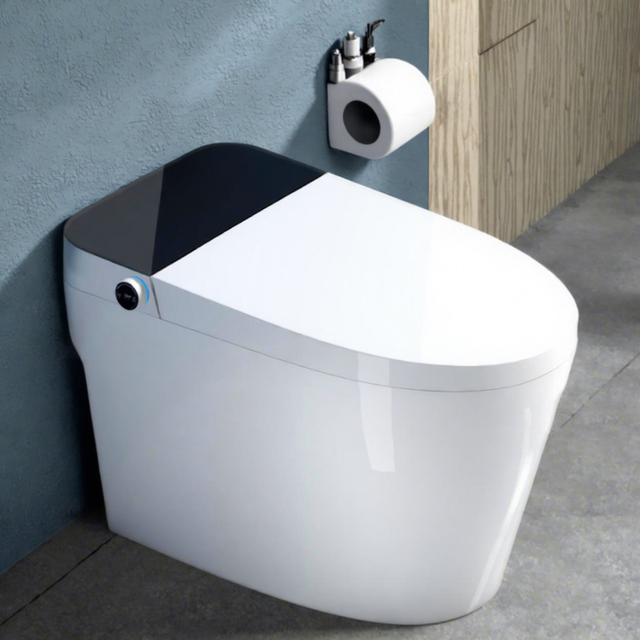 Modern Smart Toilet Intelligent Floor Mounted Bidet with Elongated Toilets Bowl Gravity Flushing Wall Hung Toilet for Bathroom