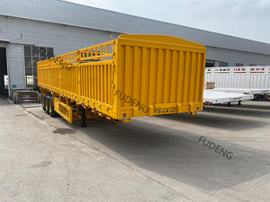 Semirremolque de Carga con Barandas de Tres Ejes Personalizado, Acero Q345B, 60 Toneladas, para Transporte de Frutas y Verduras - Product Image 2
