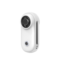 Mini ventilateur portatif rechargeable avec plaque de refroidissement, flux d'air à 3 vitesses, 90° °   Support de téléphone avec cordon et chargement Type-C pour le bureau et les voyages