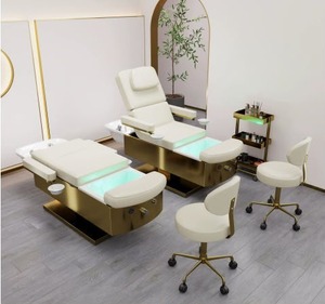 Lit de beauté pour esthéticienne, chaise de tatouage réglable, mobilier de salon, lit de cire avec capacité de 300 kg et garantie de 5 ans - Product Image 1