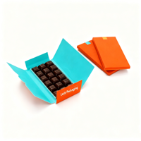 Emballage de boîte en papier écologique, emballage de boîte de chocolat, boîte d'affichage en papier pour chocolat