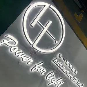 CHINAHOO Outdoor Business Sign 3d Outdoor Frontlit Letter Custom Store Name Led Illuminated Logo Sign