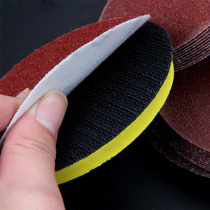 Alumina vòng màu đỏ chà nhám giấy 125mm 5-inch Màu đỏ chà nhám đĩa công cụ mài mòn 80 hạt Kích thước chà nhám giấy OEM OBM ODM - Product Image 6