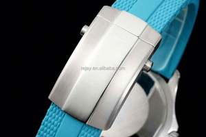 Reloj de Lujo para Hombre con Correa Azul Claro, Acero Inoxidable, Fecha Automática, Eta 2824, Bisel Estriado, Movimiento Mecánico Automático - Product Image 4