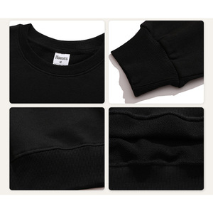 Sudadera con Capucha para Hombre, Cuello Redondo, 350G, Algodón Puro, Corte Holgado, Transpirable, Sin Forro, Ropa Informal - Product Image 1