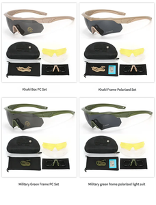 आउटडोर लाइव स्ट्रीमिंग के लिए अनुकूलित ध्रुवीकृत सामरिक गोगल शूटिंग विंडप्रूफ सवारी स्पोर्ट्स गॉगल - Product Image 6