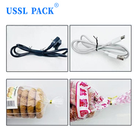 Machine de fermeture de sacs à fil doré à écran tactile PLC KJ-ZK328S pour pain, snacks, pâtisseries, sachets en plastique, avec fermeture automatique par torsion