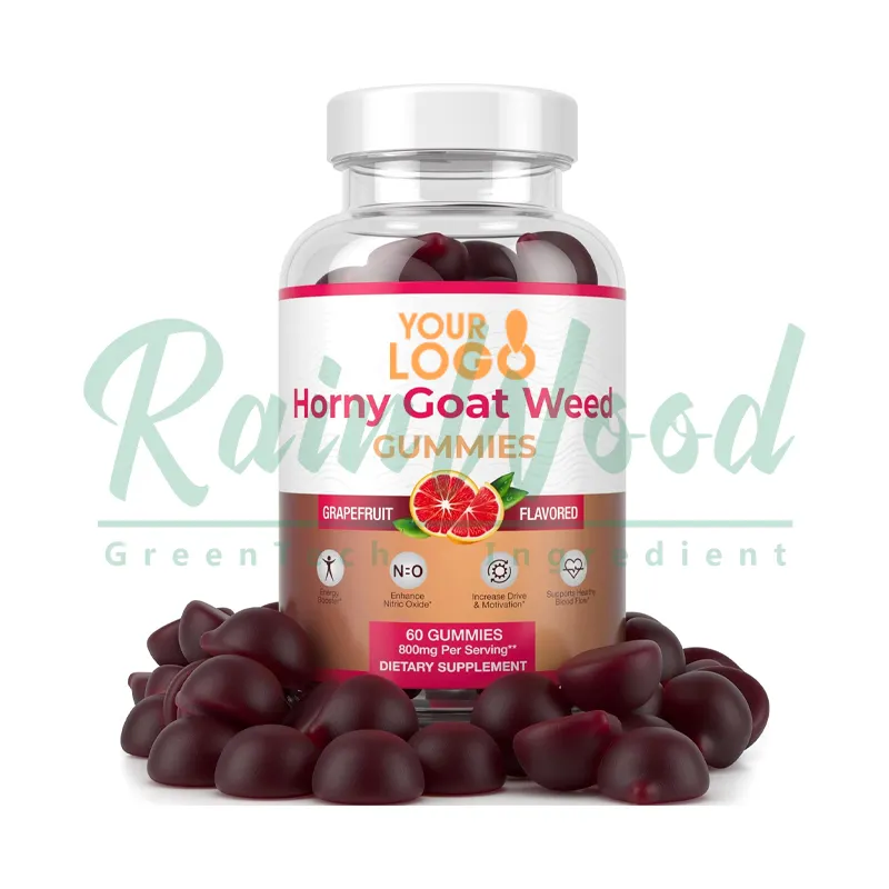 Rainwood High Quality Supplement Horny Goat Weed Private Labels Horny Goat Weed Gummies