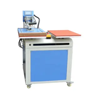 Factory direct sale dual station automatic running sublimation fabric piece manual heat press machine for t shirt 50*70 cm