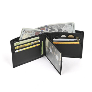 Portefeuille compact Ando Bag Vintage en cuir de vache véritable pour homme avec plusieurs emplacements pour cartes - Product Image 4