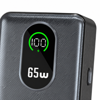 Chargeur portable 65W 20000mAh pour le camping, la randonnée, la recharger d'urgence des téléphones et tablettes