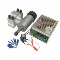 Mini moteur de broche 12V 24V 200W 300w haute vitesse 10000 tr/min DC moteur de broche refroidi par Air pour routeur CNC