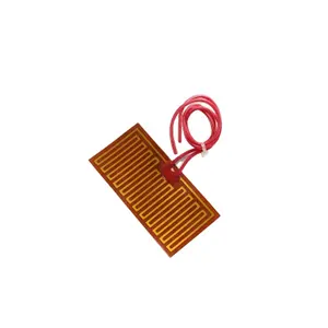 70mm 35mm 24V 15W Polyimide Kapton Heater PI Heating Film Plate Electric Heated Panel Pad Mat Flexible with Adhesive