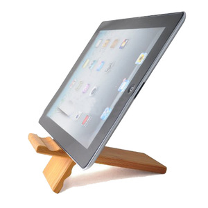 Creative 2-in-1 Bamboo Desktop <b>Stand</b> for Tablets and Phones - Simple, Modern, and Customizable - Product Image 5
