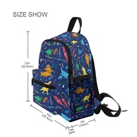 Jungen-Vorschulrucksack mit Dinosaurier-Design aus Polyester+Nylon für Kinder und Kleinkinder im Alter von 3-8 Jahren
