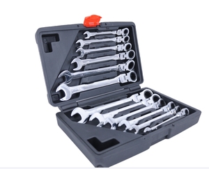 12-Piece Bộ Gương dual-mục đích cờ lê phù hợp với Ratchet mở-end cờ lê Hướng dẫn sử dụng công cụ phần cứng công cụ sửa chữa xe hơi - Product Image 4