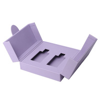 Boîte en carton rigide à double porte de luxe avec fermeture magnétique et insert en mousse EVA pour emballage cadeau de parfum, bijoux et cosmétiques
