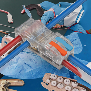 Conector de Cable Eléctrico Rápido Liangkai, Bloque de Terminales de Cableado sin Pelado, No Destructivo, <span class=keywords><strong>1P</strong></span>, Cobre y Latón - Product Image 4