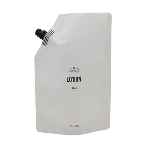 Stampa digitale plastica personalizzata Stand Up liquido di riempimento 30ml 200ml 250ml succo di latte Shampoo per bevande sacchetto beccuccio