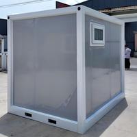 Toilettes modulaires à assemblage rapide, toilettes préfabriquées détachables et portables pour chantier et dortoir du personnel