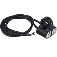 7/8 pouces 22mm interrupteur de guidon de moto universel guidon de moto frein brouillard phare poignée marche/arrêt interrupteurs de poignée