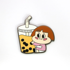 Chứng Khoán Tùy Chỉnh Số Lượng Lớn Kim Loại Hình Vuông Bánh Hamburger Dominos Bánh Pizza Ve Áo Phù Hiệu Pin - Product Image 2