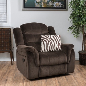 Super Comfortable Suede <strong>Fabric</strong> Home Theater Sofa Swivel Glider <strong>Recliner</strong> <strong>Chair</strong> With Rocking - Product Image 6