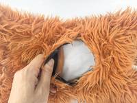 Peluche de vache des Highlands lestée avec sac intérieur amovible rempli de graines de lin naturelles et de lavande, jouet apaisant pour enfants