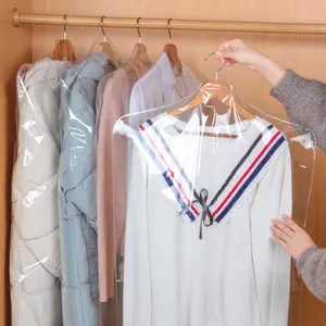 <span class=keywords><strong>Housse</strong></span> de canapé pour vêtements ménagers, sac de rangement Transparent pour accrocher sur la poitrine, sac <span class=keywords><strong>sous</strong></span> <span class=keywords><strong>vide</strong></span> pour vêtements - Product Image 1