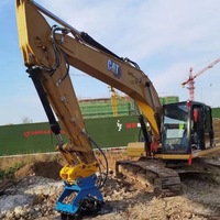 Compacteur vibrant haute fréquence REBET pour excavatrice, piaule vibrante hydraulique pour terrassement et fondations, certifié CE