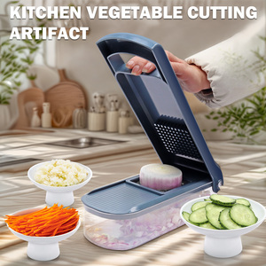 Nhà Máy Của Nhãn Hiệu Hành Tây Khoai Tây Cà Chua Slicer Cắt Hình Chữ Nhật Hình Dạng Trường Hợp 6 1 Đa Chức Năng Rau Chopper Cho Thực Phẩm Chuẩn Bị - Product Image 4