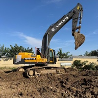 Excavatrice Volvo EC360DL d'occasion en bon état, avec moteur et pompe d'origine, à vendre en Suède