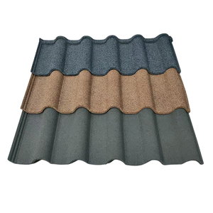 Bonne vente Tuile de toiture en métal revêtue de pierre légère personnalisée Tuile de pierre romaine de 1340mm * 420mm de profondeur - Product Image 1