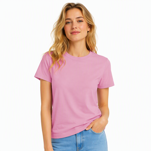 T-shirts solides pour enfants unis 100Polyester/95polyester pour les blancs de sublimation de Chine Polyester à manches courtes décontracté teint uni - Product Image 6